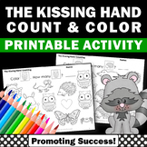The Kissing Hand Kindergarten Math Coloring Pages Workshee