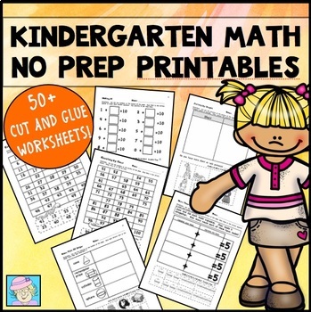 Preview of Kindergarten Math Worksheets Addition Subtraction Place Value Shapes Boom Cards
