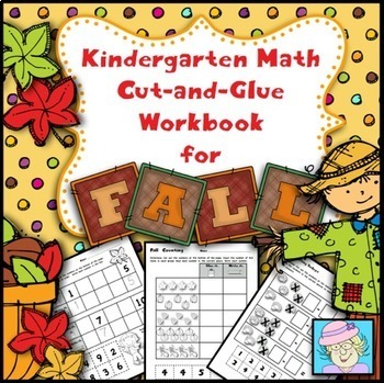 Preview of Fall Math Worksheets for Kindergarten