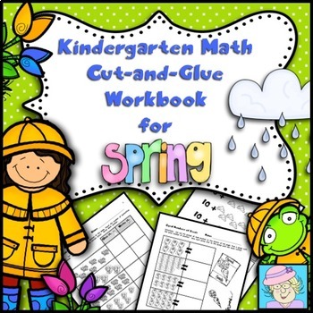 Preview of Spring Math Worksheets Kindergarten with Boom™ Cards