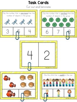 kindergarten math comparing numbers 0 10 by erin thomson