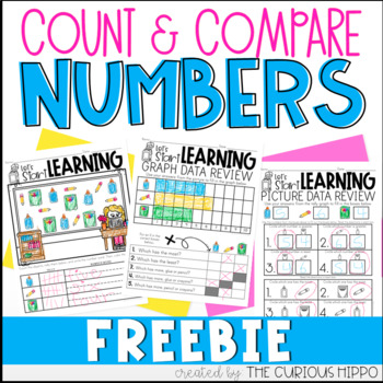 Preview of Kindergarten Math Comparing Numbers Freebie