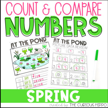 Preview of Kindergarten Math Comparing Numbers - Spring