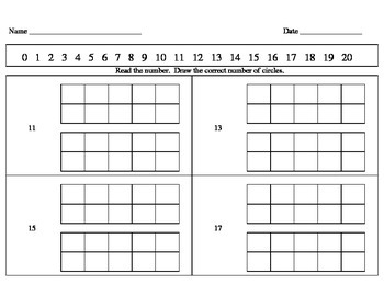 Kindergarten Math Counting Book and Worksheets (1-20) by Kathryn Gehrs