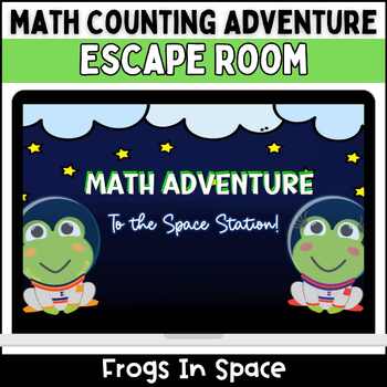 Preview of Kindergarten Math Counting & Number Sense Escape Room Adventure: Frogs in Space!