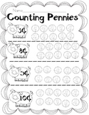 Kindergarten Math- Counting Pennies Freebie