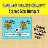 Kindergarten Math Craft Teen Numbers Beehives Spring Craft