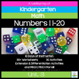 Kindergarten Math Curriculum | Numbers 11-20 | Unit 3