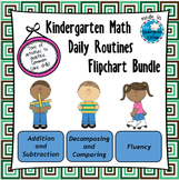 Kindergarten Math Daily Routines Flipchart Bundle