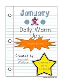 Kindergarten Math Daily Warm Ups for January