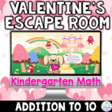 Kindergarten Math Digital Valentines Day Escape Room Game 