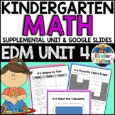 Kindergarten Math - EDM UNIT 4 Supplemental Worksheet & Vo