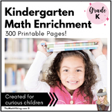 Kindergarten Math Enrichment Packets Fun Independent PRINT