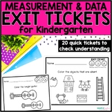 Kindergarten Digital Math Exit Tickets for Measurement - G