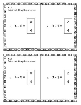 Kindergarten Math Expressions Unit 4 Exit Slip Journal by Sarah Ybema