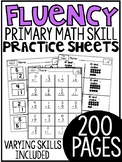Kindergarten Math Fluency Sheets