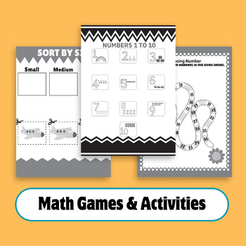 Preview of Kindergarten Math Games & Activities End of the Year Math Review | 91 pages