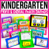Kindergarten Math Games Bundle | Print + Digital