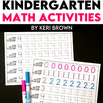 Preview of Kindergarten Math Games Intervention Worksheets Activities Counting Number Sense