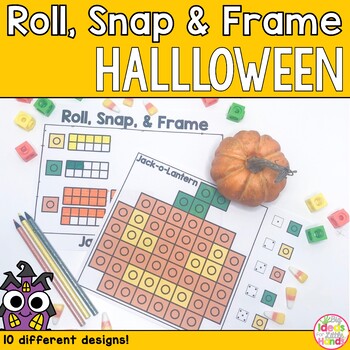 Preview of Kindergarten Math Halloween Centers | Ten Frames Activities | Counting Games