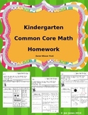 Kindergarten Math Homework That Follows Common Core-Zaner 