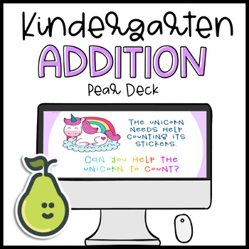 Preview of Kindergarten Math Interactive Activity Pear Deck Distance Learning