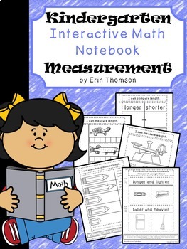 Preview of Kindergarten Math Interactive Notebook ~ Measurement