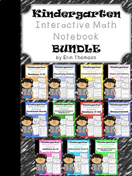 Preview of Kindergarten Math ~ Interactive Notebooks Bundle