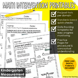 Math Intervention Kindergarten Measurement and Data | RTI 