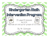 Kindergarten Math Intervention Resource