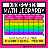 Kindergarten Math Jeopardy Virtual Review Whole Class Game