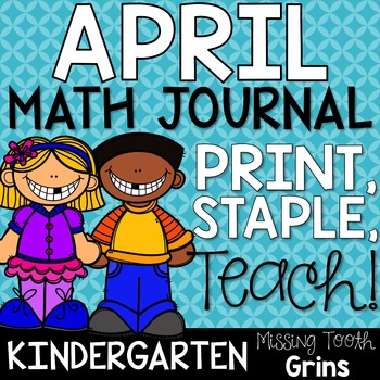 Preview of Kindergarten Math Journal | April Spiral Review