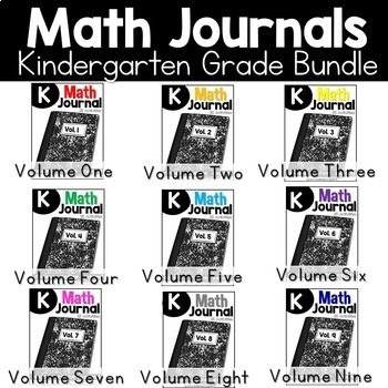 Preview of Kindergarten Math Journal Bundle