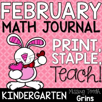 Preview of Kindergarten Math Journal | February