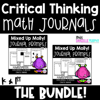 Preview of Kindergarten Math Journal Prompts ENDLESS Bundle