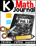 Kindergarten Math Journal Volume 1