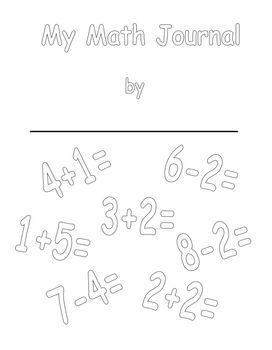 Preview of Kindergarten Math Journals-Addition and Subtraction Word Problems
