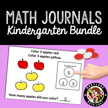 Preview of Kindergarten Math Journals Bundle