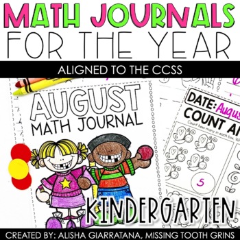 Preview of Kindergarten Math Journals | Spiral Math Review