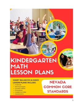 Preview of Kindergarten Math Lesson Plans - Nevada Common Core