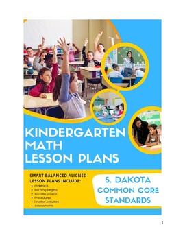 Preview of Kindergarten Math Lesson Plans - S. Dakota Common Core