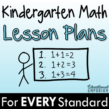 Preview of Kindergarten Math Lesson Plans and Pacing Guide