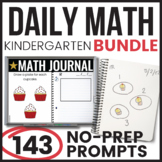 Kindergarten Math - Math Journal - Journal Prompt Bundle