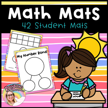 Preview of Kindergarten Math Mats | Math Mats | Number Bonds | Five Frames | Ten Frames