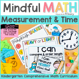 Kindergarten Measurement & Telling Time - Math Centers, Wo