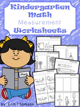 Preview of Kindergarten Math ~ Measurement {Worksheets Only}