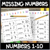 Numbers 1-10 and Counting 1-10 - Find the Missing Number -