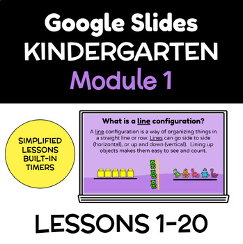 Preview of Kindergarten Math Module 1 Lesson Slides - Lessons 1-20 Original Eureka Aligned