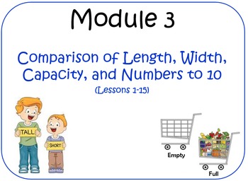 Preview of Kindergarten Math Module 3 Lessons 1-15 (Compatible w/ Eureka Math)