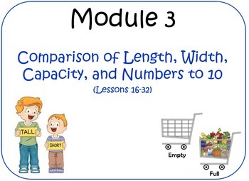 Preview of Kindergarten Math Module 3 Lessons 16-32 (Compatible w/ Eureka Math)